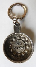   Antique Advertising Keychain (Wine Taste Shape) "VIN GRANJI"