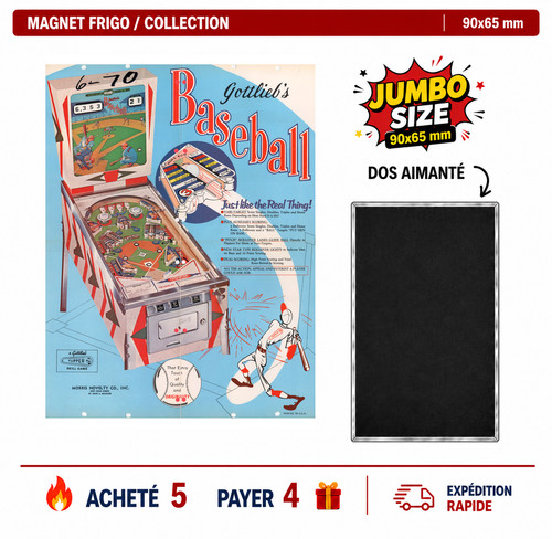 Magnet frigo baseball 90x65 - frigo,