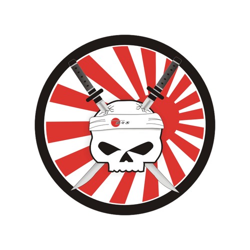 Sticker plastifié skull - sticker,