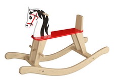 Balançoire cheval en bois