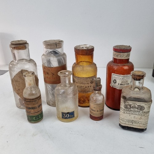 Bouteilles pharmacie verre - ,
