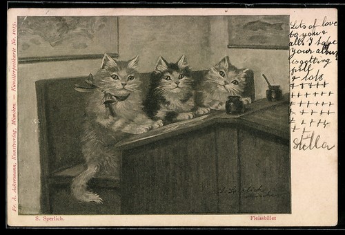 Carte postale billet - , diligent