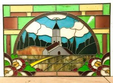 panneau en vitraux art déco