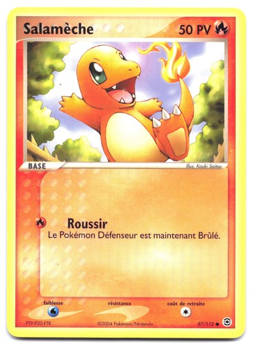 Carte pokémon salamèche - pokémon,