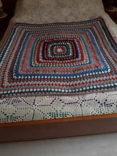 Plaid vintage crochet en - vintage,