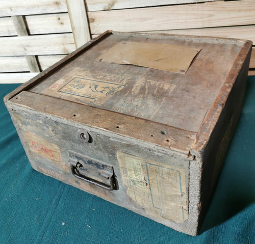 Ancienne boîte caisse bois - boîte, en