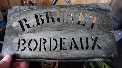 Ancien pochoir zinc - ancien,