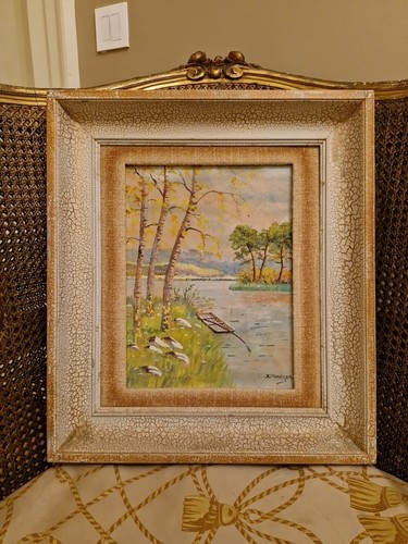 Aquarelle ancienne paysage - aquarelle,
