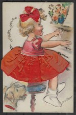 Carte Postale  Germaine   BOURET   Dim 9 X 14 Cm   Avec  Découpi    superbe