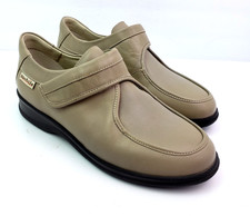 Mephisto Mobils Womens Size 7.5 Beige Tan Leather Casual Comfort Sneaker Shoes