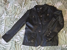 veste en cuir d'agneau femme
