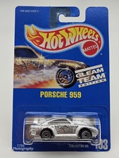 Hot Wheels Blackwall Gleam Team Porsche 959 Blue Card # 193 Shipped in Protector