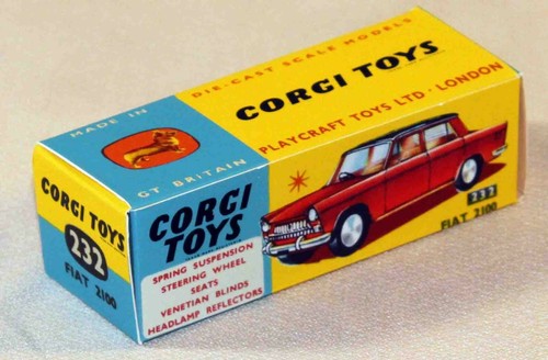 Corgi toys boite - corgi, vide