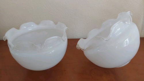 Paire tulipes opaline - de,