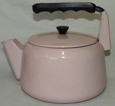 Antique Enamel (Pink) Vintage Kettle