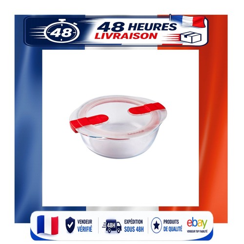 Pyrex plat rond verre avec - pyrex,