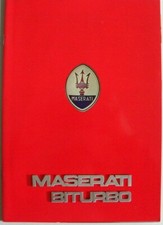 Brochure MASERATI BITURBO de 10 / 1984 en français