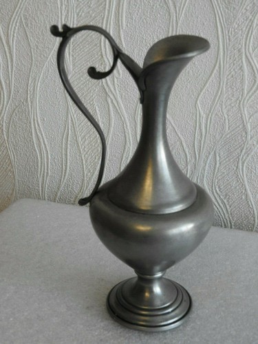 Ancien vase pichet etain - ancien,