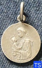 19th century - superb silver medal 18 mm - St Antoine de Padua by E Lavillette
