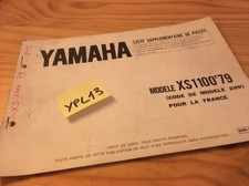 Yamaha XS1100 2H9 1979 XS 1100 supplément parts list pièces détachée France
