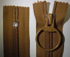 YKK,Boucle Tirette Fermeture,Chameau,16 "/ 40 CM,Nylon Dents,Fermé Fin,Numb