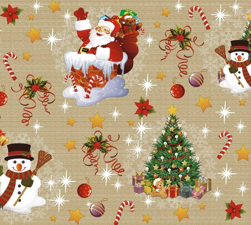 Nappe noël toile cirée - de,