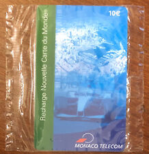 MONACO TELECOM REFILL WORLD CARD PREPAID €10 NSB PREPAID PHONECARD CARD