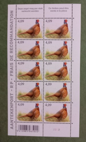 Timbres oiseaux belgique neuf - oiseaux,