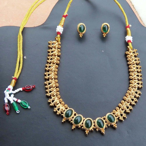 Parure collier plaqué - collier, or