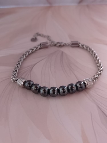 Bracelet perles pierre - perles,
