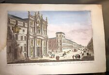 ROME. ÉGLISE DE St.CARLIN aux QUATRE FONTAINES (VUE D'OPTIQUE FIN XVIIIéme).