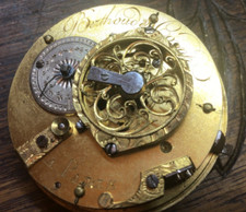 Mouvement à coq  signé Berthoud à Paris époque restauration -en état de marche