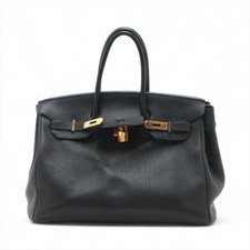 Hermès Birkin 35 Le Tournay Togo Black Gold Metal Fittings □L: 2008