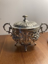 Drageoir, sucrier en métal