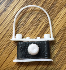 Vintage Barbie Black White Camera Made Hong Kong Plastic Replacement Accessory