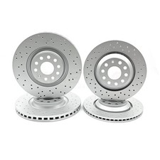Pour VW Golf Gti MK8 Cross Perforé Performance Avant Frein Arrière Disques 340mm