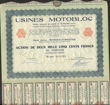 Usines MOTOBLOC (BORDEAUX 33) (R)