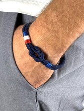 Bracelet homme corde bleu