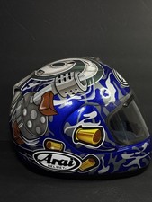 Vintage Arai RX-7 Corsair “Tommy Gun” Camo Full Face Helmet/Dark Visor/XL/RARE