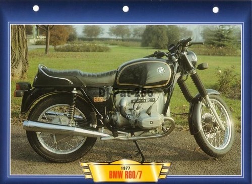 Fiche moto bmw 7 - moto, r60