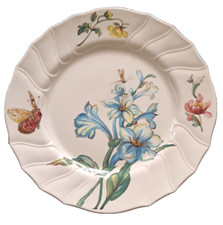 assiette plate fleur N°1 diam