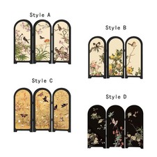 Mini paravent décoratif de chinois, petit séparateur de table 24 x 20 cm,