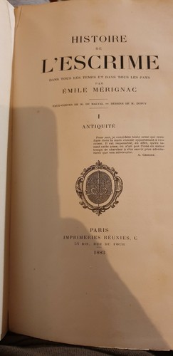 Histoire escrime emile - escrime,