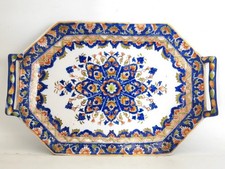 ancien plat XIXe en faïence