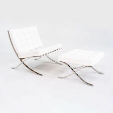 1960s Mies van der Rohe for Knoll Barcelona Lounge Chair and Ottoman Restored