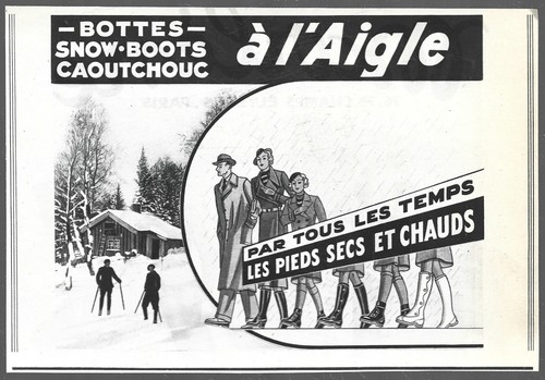 1936 publicite bottes a - publicite,