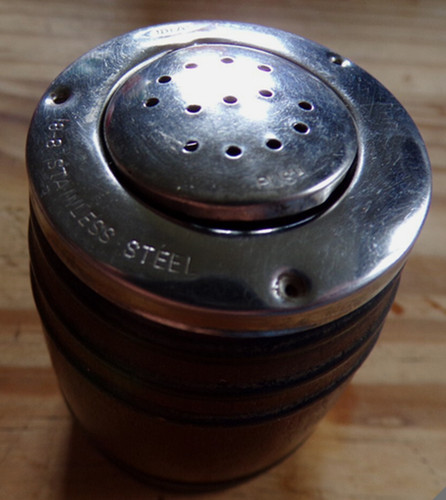 Salière tonneau bois - salière,