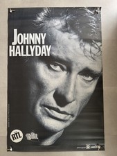 Affiche ORIGINALE Johnny Hallyday - Rare Affiche de Concert 1987 dim. 80 x 120
