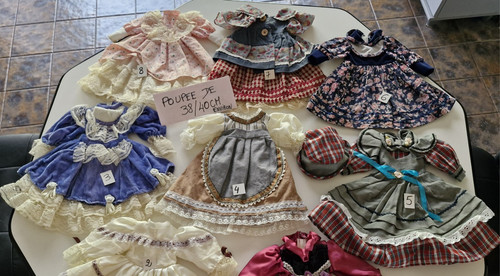 Robes poupees porcelaine - de,