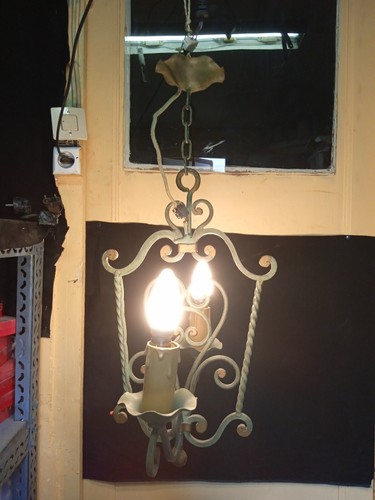 Lustre fer forgé - forgé, patine